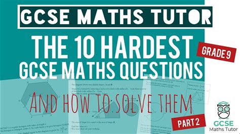 how to get an a on a hard math test|10 hardest gcse maths questions.